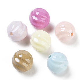 Opaque ABS Plastic Beads, Round