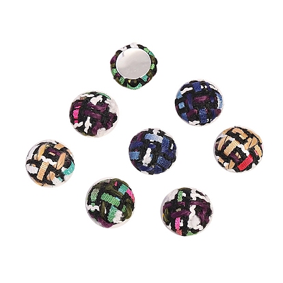 Кабошоны из шерстяной ткани, плоско-круглые