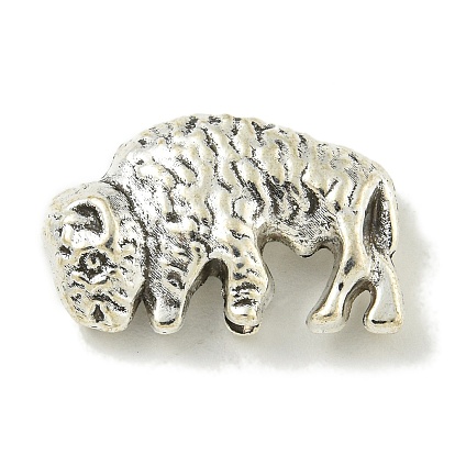 Сплавочные овальные бусины тибетского стиля , без кадмия и без свинца, крупный рогатый скот