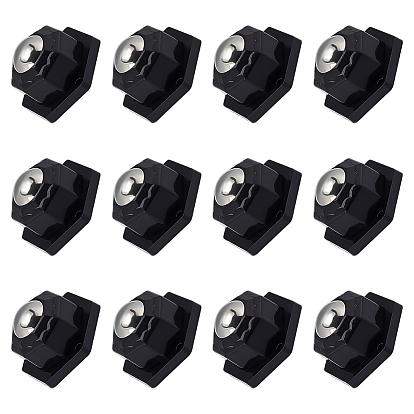 304 Stainless Steel Ceiling Ball Bearing Pulley, with ABS Plastic Base & Self Adhesive Paper & Screws