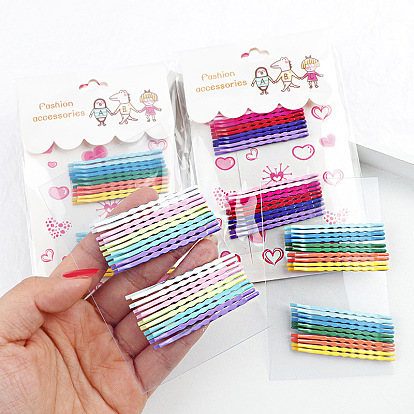 Colorful Hair Clips Set, Cute and Versatile Wave & Straight Barrettes for Women Girls