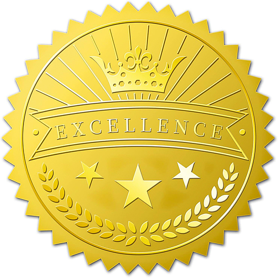 Пластиковые самоклеящиеся наклейки с тиснением из золотой фольги, стикер украшения медали