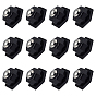 304 Stainless Steel Ceiling Ball Bearing Pulley, with ABS Plastic Base & Self Adhesive Paper & Screws