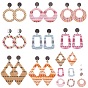 Sunnyclue DIY Ohrring machen Sets, mit gewebten Anhängern und Metallfunden