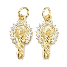 Латунные микро проложить кубического циркония подвески, прелести Святого Иуды, с целью перехода в кольце
