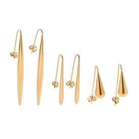 304 Stainless Steel Dangle Earrings, for Women