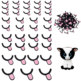 250 шт. 5 стили фетровые поделки, рот