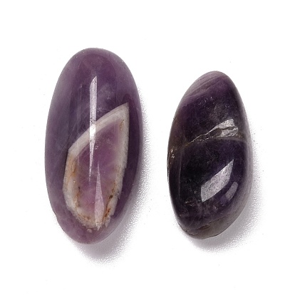Natural Amethyst Beads, No Hole, Nuggets, Tumbled Stone, Healing Stones for 7 Chakras Balancing, Crystal Therapy, Meditation, Reiki, Vase Filler Gems