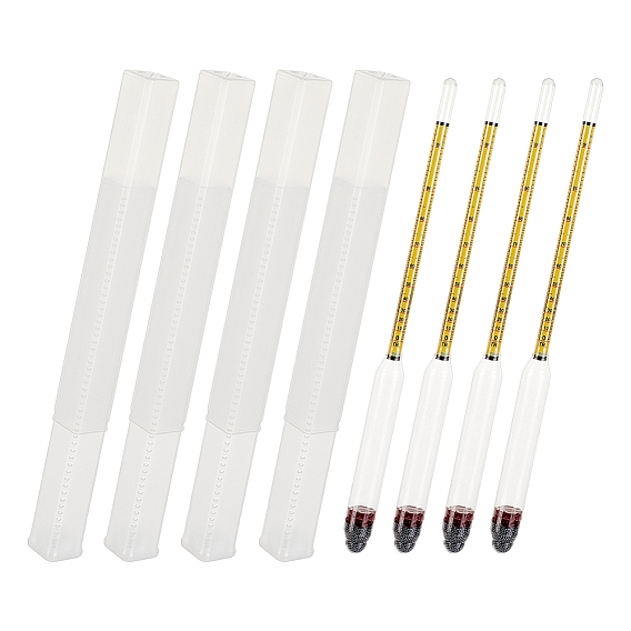 Стеклянный ареометр, 0-200 доказательство и 0-100 тестер на алкоголь, с железным песком внутри, для пивоварения, лабораторные принадлежности