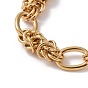 201 Stainless Steel Rings Knot Link Chain Bracelets for Men
