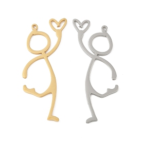 304 подвески из нержавеющей стали, палец сердце человек