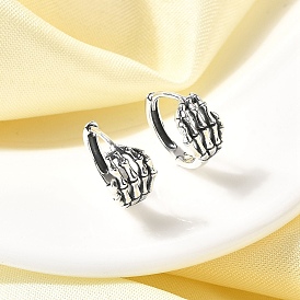 925 серьги из серебра из серебра, Скелет руки