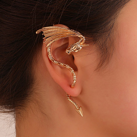 Punk Dragon Ear Clip Earring Creative Personality Exaggerated Vintage Ear Hook