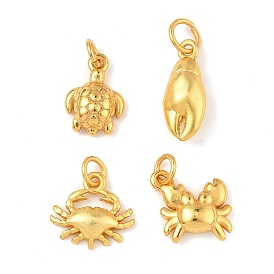 Подвески из морской латуни, подвески в виде краба/черепахи, долговечный, без свинца и без кадмия, с целью перехода в кольце