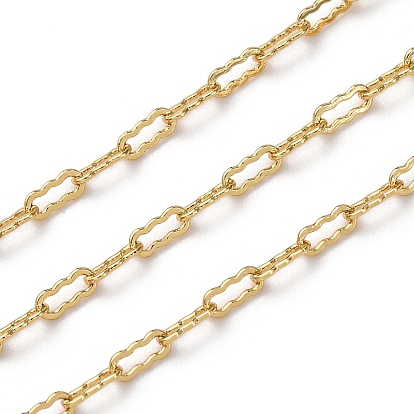 Латунные волнистые овальные звенья цепи, без свинца и без кадмия, стойки покрытие, долговечный, пайки, с катушкой