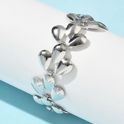 304 женские браслеты-цепочки со звеньями из нержавеющей стали, лист