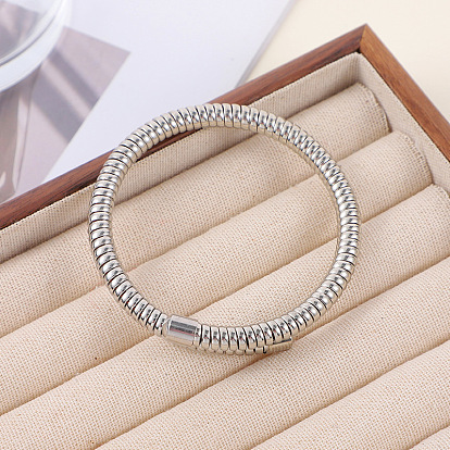 Модный регулируемый сплав пружинный браслет для женщин