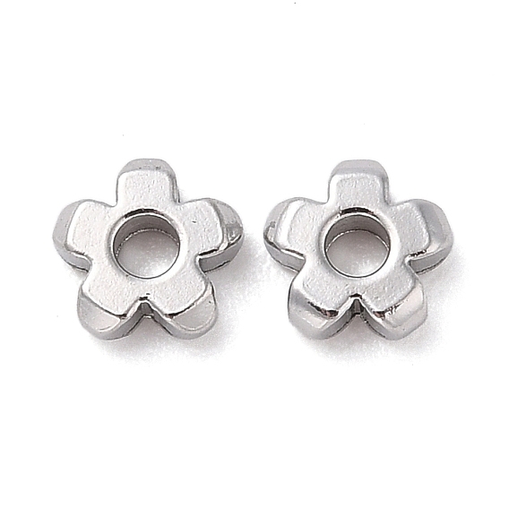 304 из нержавеющей стали бусы, цветок