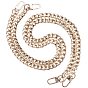 Bag Strap Chains, Iron Curb Link Chains, with Swivel Lobster Claw Clasps