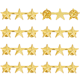 8 шт. броши в форме звезды из цинкового сплава, Лацкан