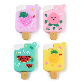 PVC Plastic Pendants, Fruit Ice Cream