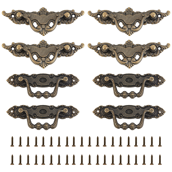 Ручка коробки из цинкового сплава, аксессуары для шкатулки