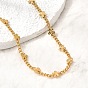 4.5мм 304 ожерелье из нержавеющей стали в виде цветочной цепочки для женщин