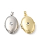 Латунные подвески с микропаве из прозрачного кубического циркония, овальные амулеты, стойки покрытие, долговечный, без кадмия и без свинца