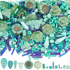 Разноцветные стеклянные бусины, для изготовления ювелирных изделий