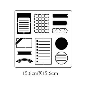 Pochoirs de matrices de coupe en acier inoxydable, pour bricolage scrapbooking / album photo, carte de papier de bricolage décoratif, couleur inox