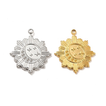 304 подвески из нержавеющей стали, солнце со звездными чарами