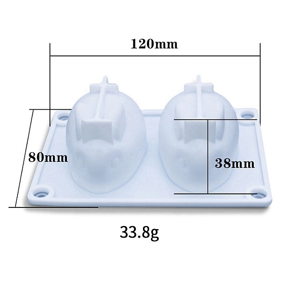 Rabbit Display Decoration Food Grade Silicone Mold, Resin Casting Molds, for UV Resin, Epoxy Resin Craft Making