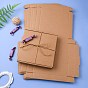 Kraft Paper Folding Box, Square, Cardboard box, Mailing Boxes