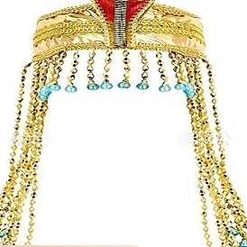 Tocado de borla egipcia con tema de halloween, diademas con cuentas de serpiente corona para mujer