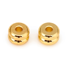Long-Lasting Plated Brass Spacer Beads, Grooved Beads, Column