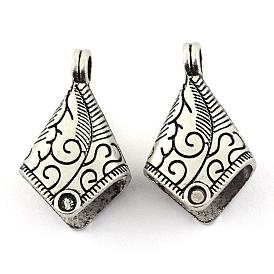 Tibetan Style Alloy Cord Ends, Cadmium Free & Lead Free, End Caps