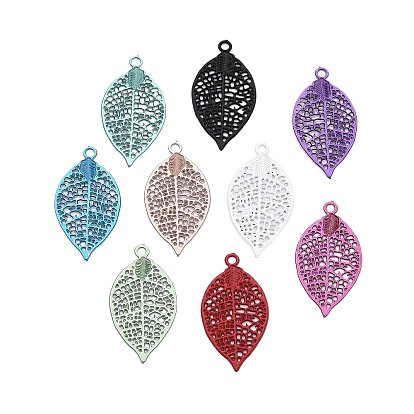 Полые подвески из нержавеющей стали, окрашенные аэрозольной краской., лист прелести