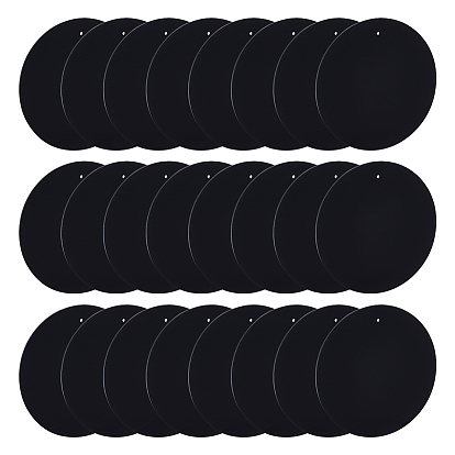 Акриловые большие подвески, плоский круглый шарм