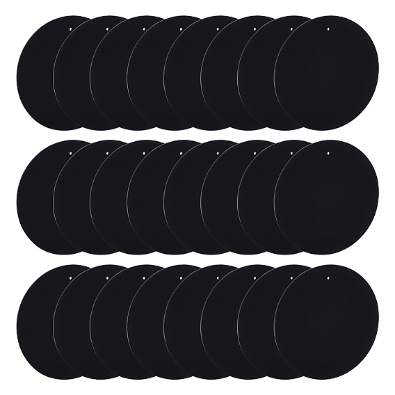 Акриловые большие подвески, плоский круглый шарм