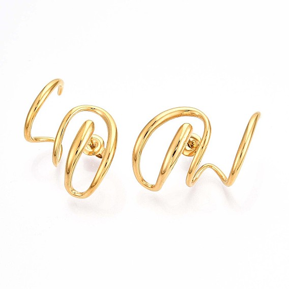 304 серьги-гвоздики из нержавеющей стали