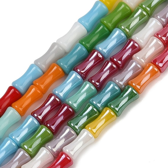 Стеклянные бусины с гальваническим покрытием , бамбук совместное