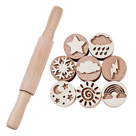 Инструменты для самостоятельного литья, включая деревянную скалку, для глиняных инструментов, глиняные тесторезки