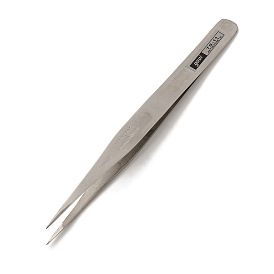 201 Stainless Steel Beading Tweezers, 135x9x5mm