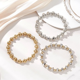 3шт. пластиковые бусины CCB, эластичные браслеты для женщин, круг и многогранник