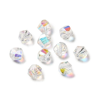 Glass Imitation Austrian Crystal Beads, Faceted, Nugget