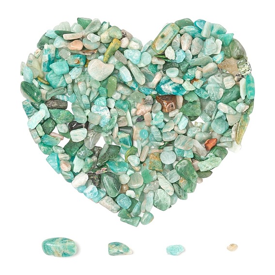 Естественно амазонит бисер чип, нет отверстий / незавершенного