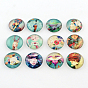 Half Round/Dome Mix Photo Glass Flatback Cabochons for DIY Projects