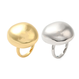 Oval Brass Finger Rings for Women