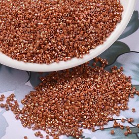 Бусины miyuki delica, цилиндр, японский бисер, 11/0, непрозрачная глазурованная радуга