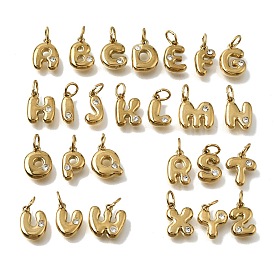 304 из нержавеющей стали Кристалл Rhinestone подвески, подвески с буквой az~z